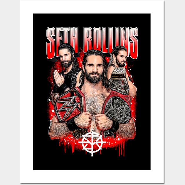 seth rollins Wall Art by lightsdsgn